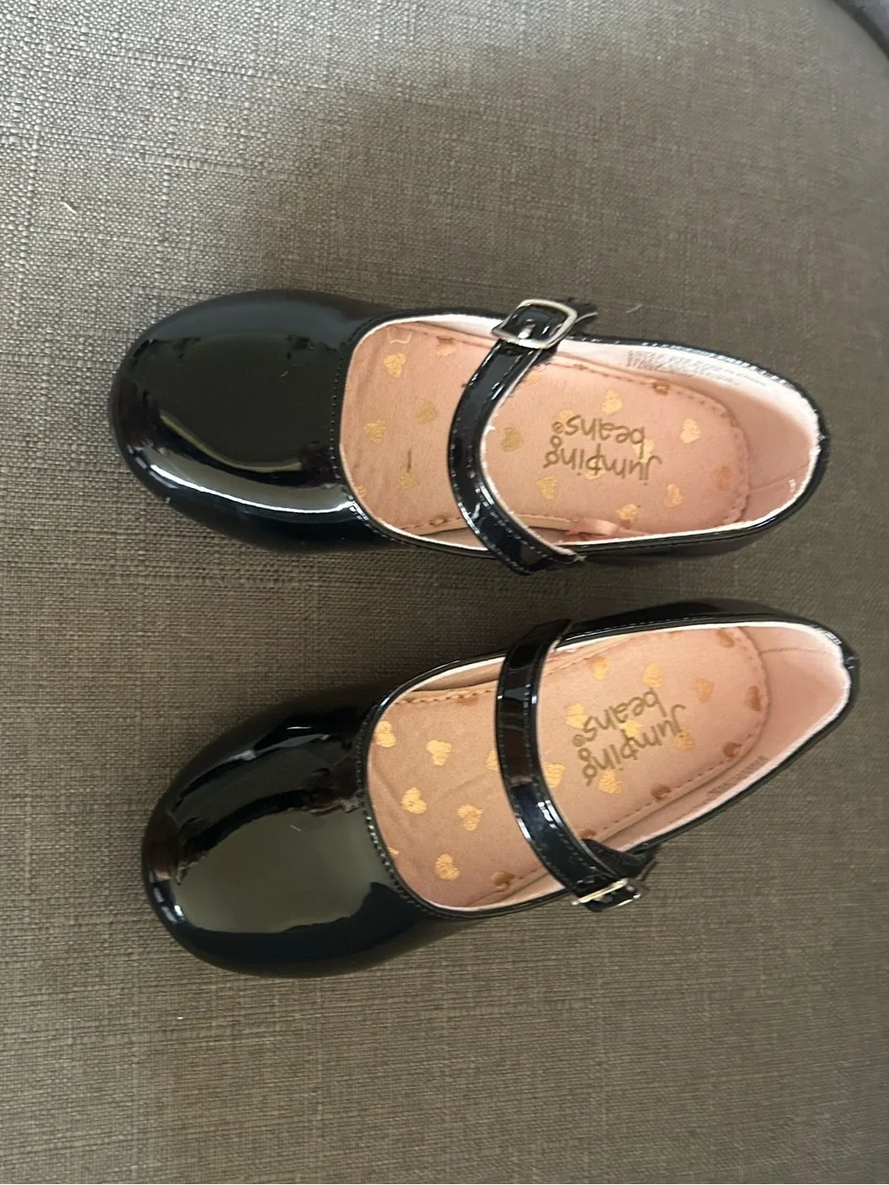 Girls Black Patent Mary Jane Shoes with Buckle Strap size 8 toddler